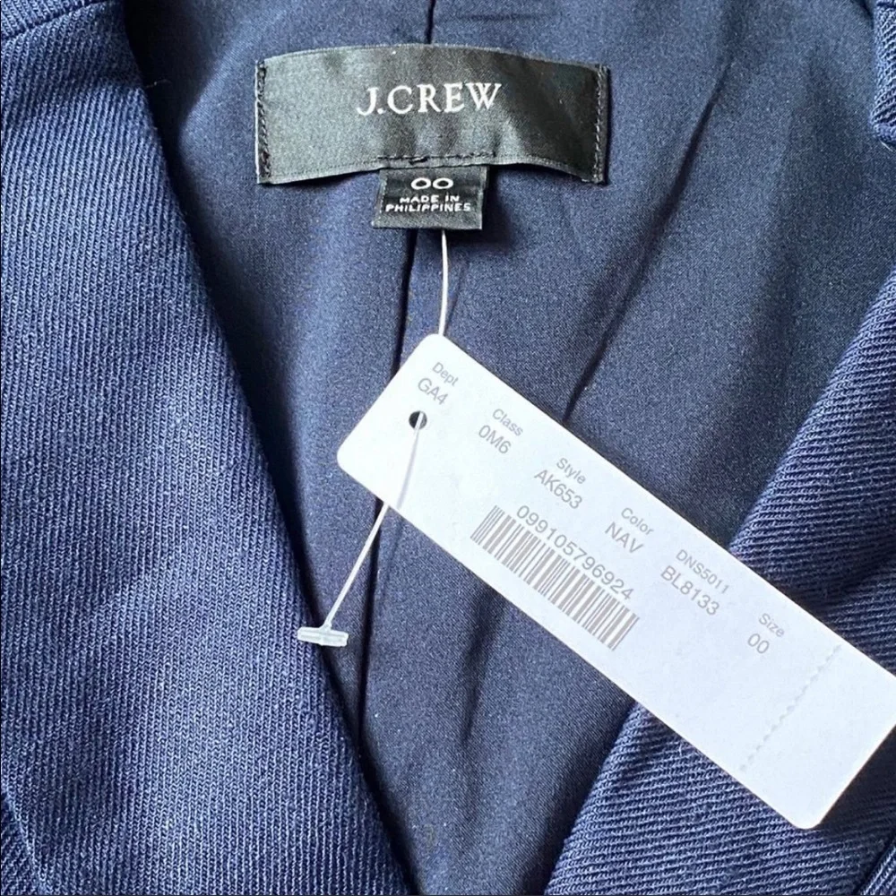 J. Crew belted faux-wrap dress in stretch linen - Picture 3 of 5